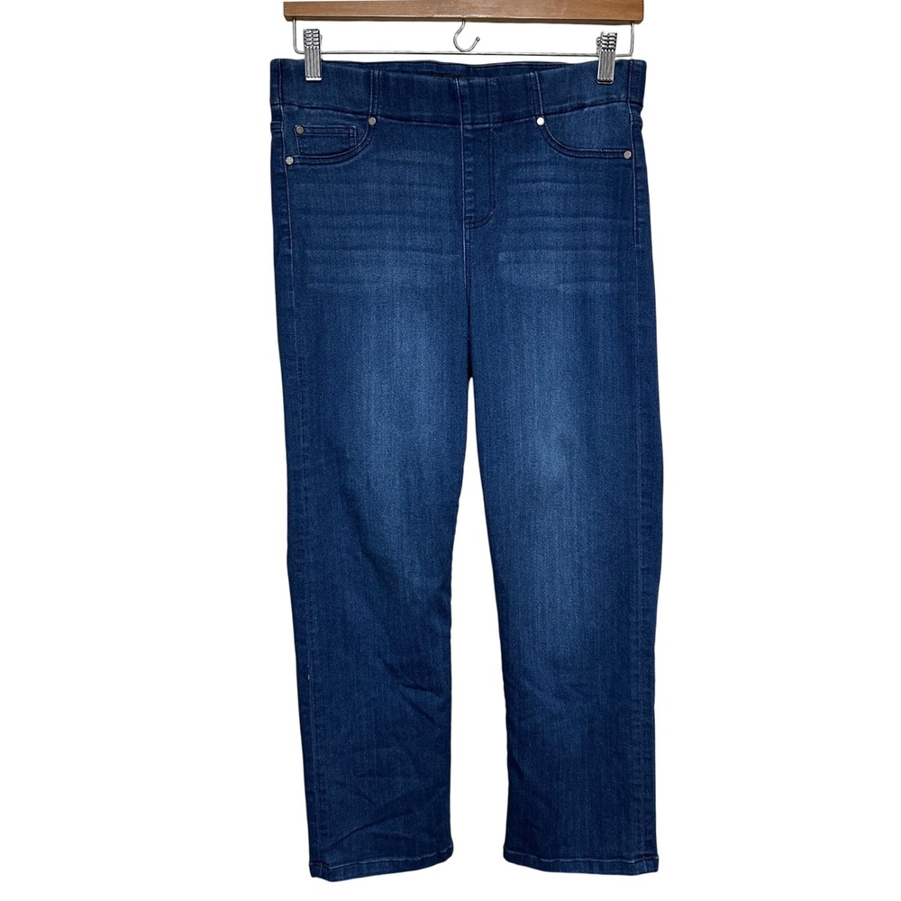 Liverpool Los Angeles The Crop Jeans Women Size 6 Blue Denim‎ Pull On Stretch